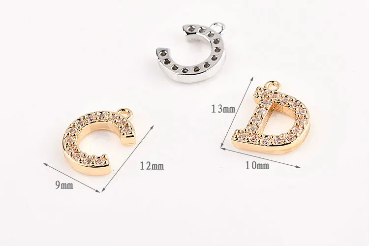 Diy Korean jewelry accessories pin letters snowflake micro inlaid zircon earrings earring necklace pendant | Украшения и