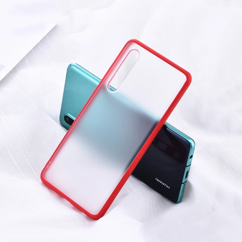 Для Huawei P30 Pro Чехол мягкий TPU край + Жесткий ПК матовый прозрачный тонкий чехол для