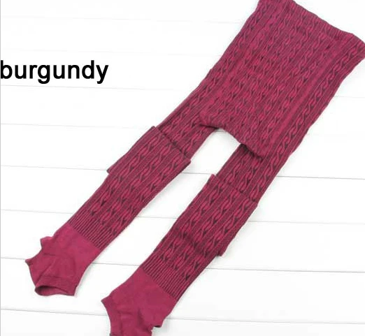 K052 1 Burgundy YRRETY осенне-зимние женские новые модные супер эластичные повседневные теплые леггинсы из искусственного бархата вязаные плотные тонкие хлопковые эластичные штаны - Цвет: K052 1 Burgundy