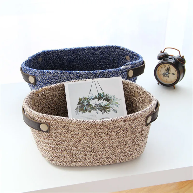 Креативная корзина из хлопка и ткани для хранения в скандинавском стиле с
