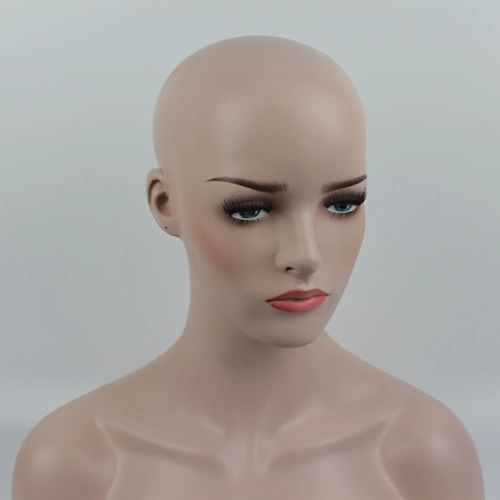 Высококачественый стекловолокный frp реалистичный манекен женщина головка