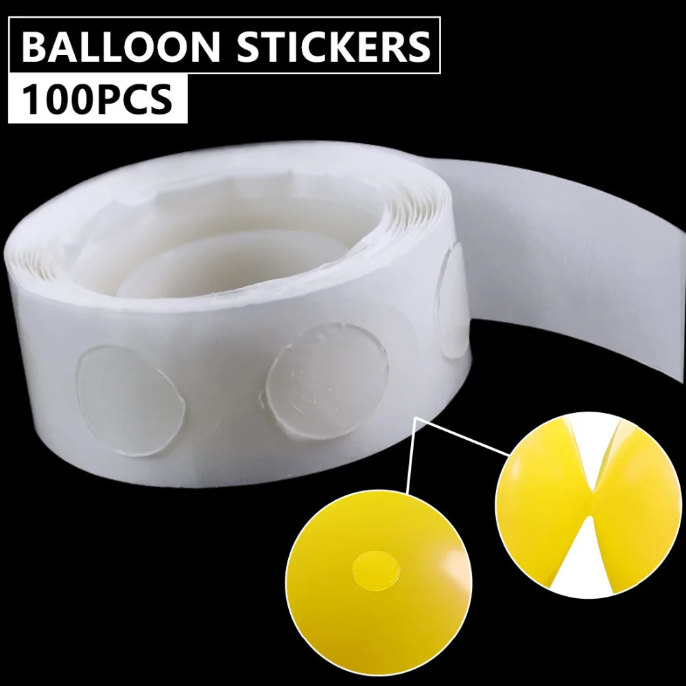 Практичный клей для воздушных шаров 100 шт. фольга латексный воздушный шар