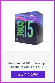 Процессор Intel Core i5-9400F для настольных ПК, 6 ядер, 4,1 ГГц, турбо без графики