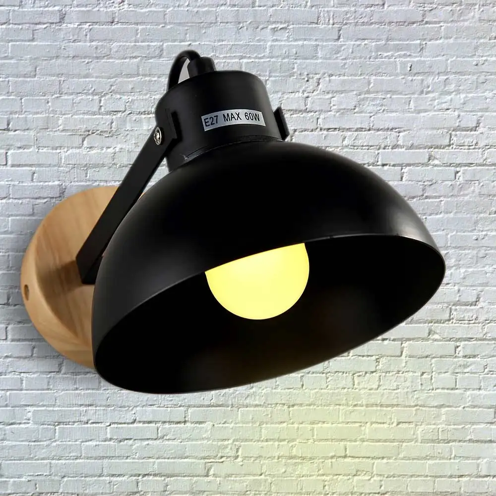 Простой скандинавский американский кантри железный и деревянный настенный