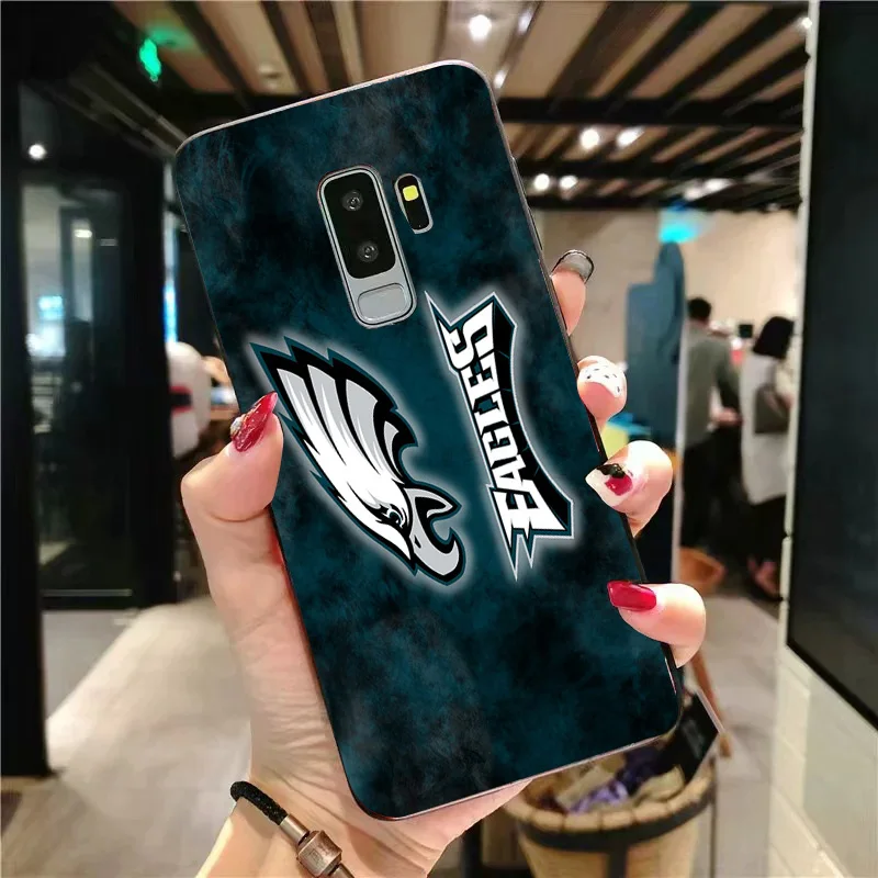 Yinuoda чехол для телефона Philadelphia Eagles samsung Galaxy S10 S9 8 Plus S6 S7 Edge Carson Wentz черный мягкий