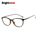 Brightzone TR90 круглые очки с тонкими рамками Для мужчин и Для женщин Для мужчин, очки с оправой, изготовленное по восстановленным древним технологиям полный кадр тонкую ногу оптики оправа чехол