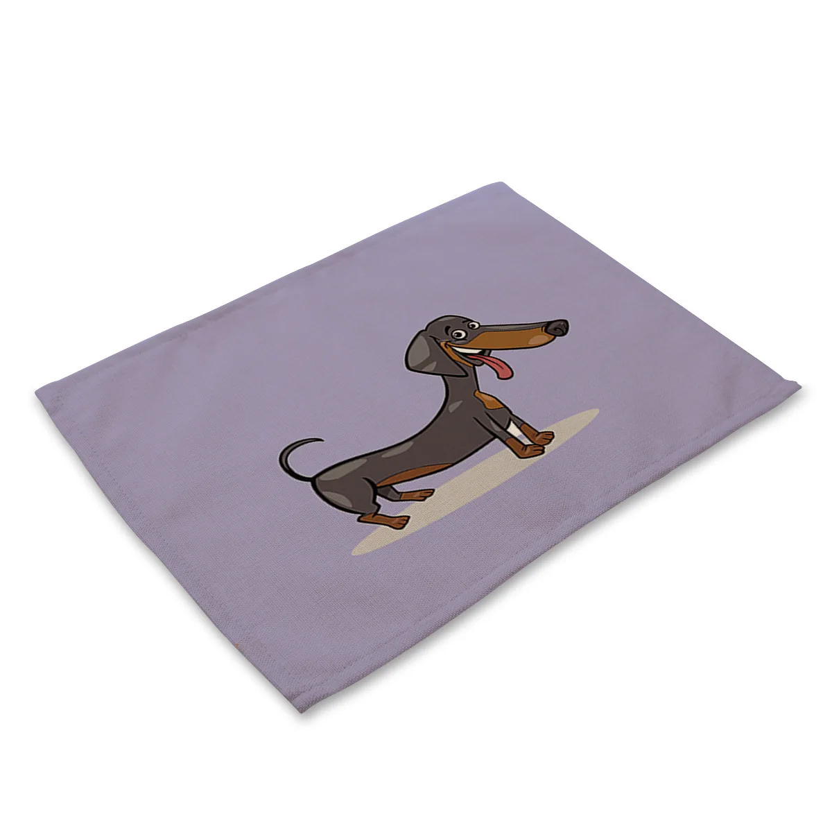 Pet Dachshund 06 Мультяшная такса, собака, животное, печать, подстилка, подставки для напитков, аксессуары для дома, кухонные коврики для обеденного стола, барный коврик - Цвет: Pet Dachshund 06
