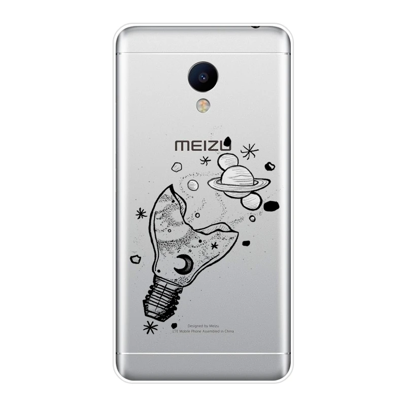 Задняя крышка для Meizu M6 M6S M6T M5 M5C M5S M3 M3S M2 из мягкого силикона искусство космос