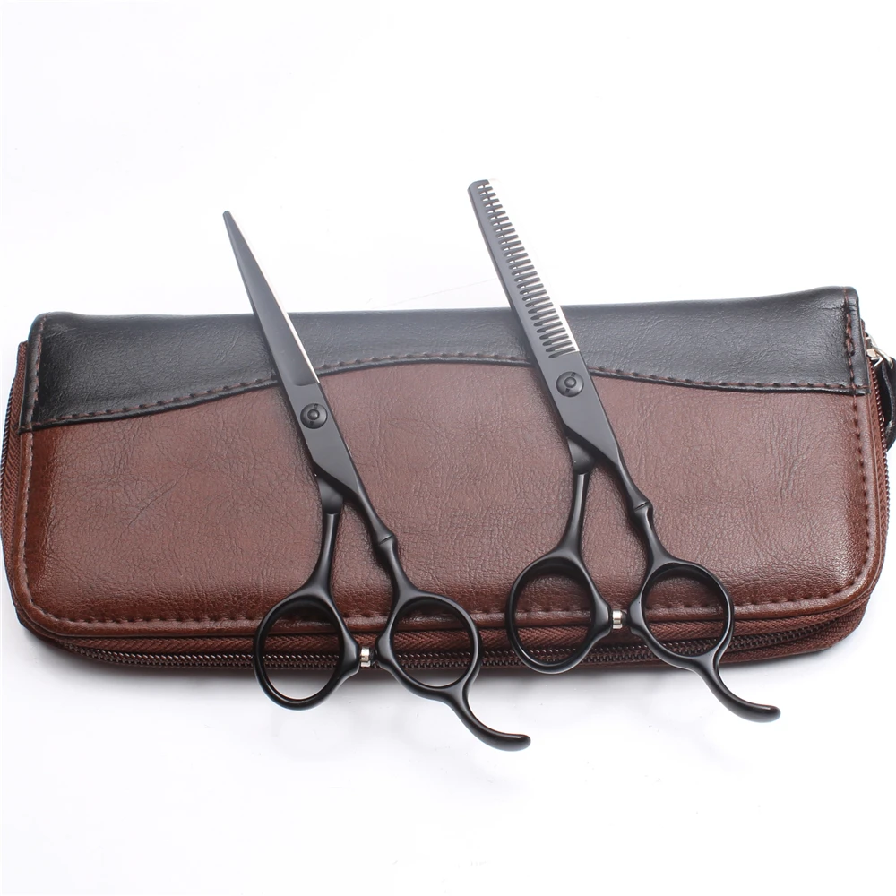 2Pc C9030 5.5'' Customized Logo Hairdressing Cutting Shears Thinning Scissors Hair Styling Tool Professional Human | Красота и