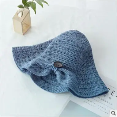 Женская Соломенная туристическая шляпа складывающаяся Солнцезащитная на