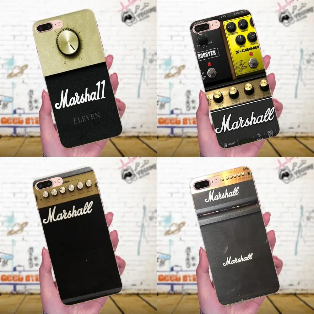 Мягкий чехол для гитары Marshall Guitar Amp Gold Galaxy J1 J2 J3 J330 J4 J5 J6 J7 J730 J8 2015 2016 2017 2018 mini