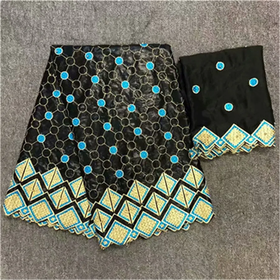 Черная кружевная ткань для свадьбы tissu Базен riche высокого качества бассейна getzner