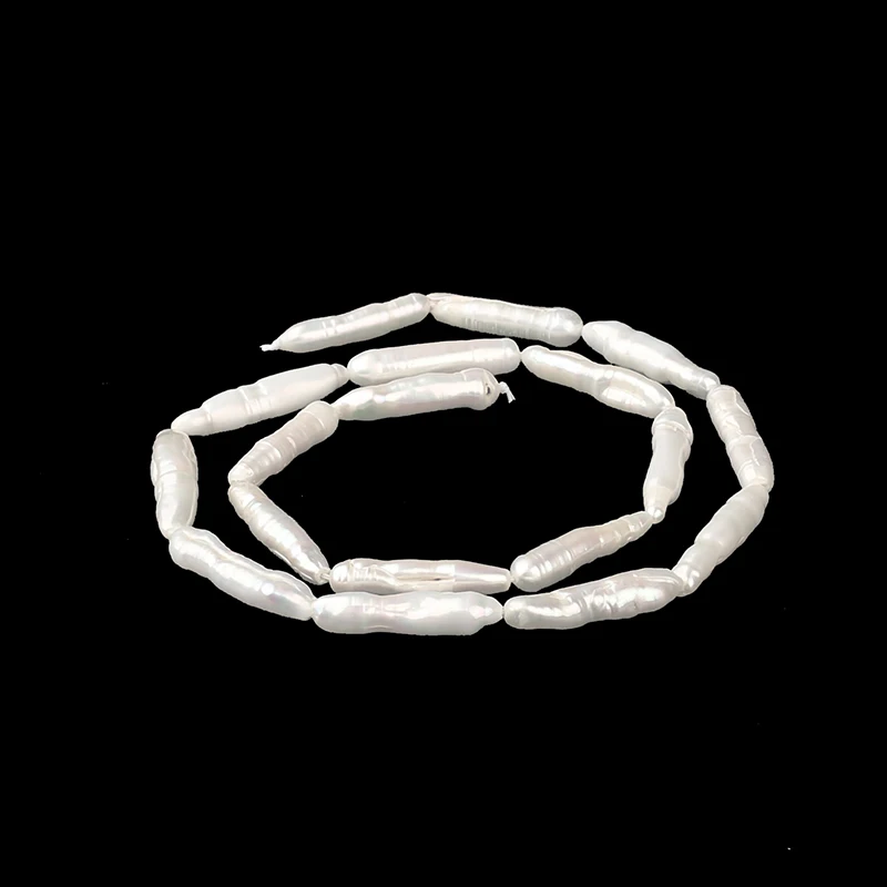 Топ AAA натуральный пресноводный жемчуг удлиненные бусины модные прямые