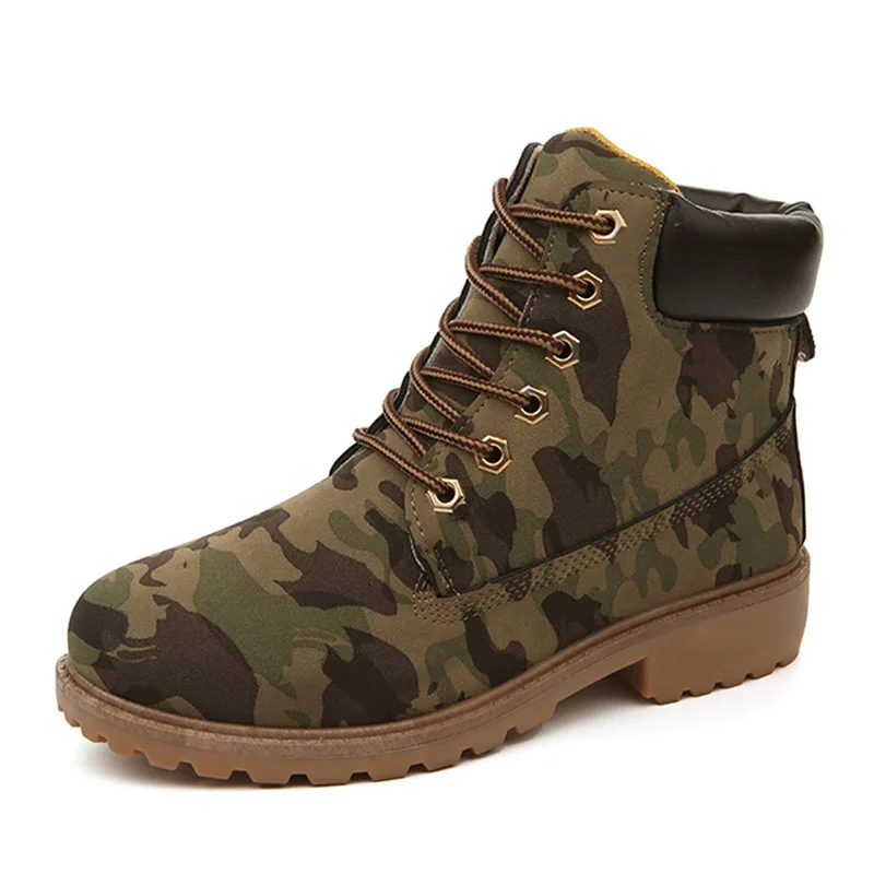 Army Green Autumn Новинка года; обувь для ранней зимы; женские ботинки на плоской подошве; Модные женские ботинки; Брендовые женские ботильоны с жесткой подошвой; ZH813 - Цвет: Army Green Autumn