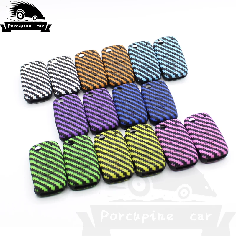 Чехол для ключа автомобиля силиконовый чехол Volkswagen polo passat b5 golf 4 5 6 mk6 tiguan Gol CrossFox Plus