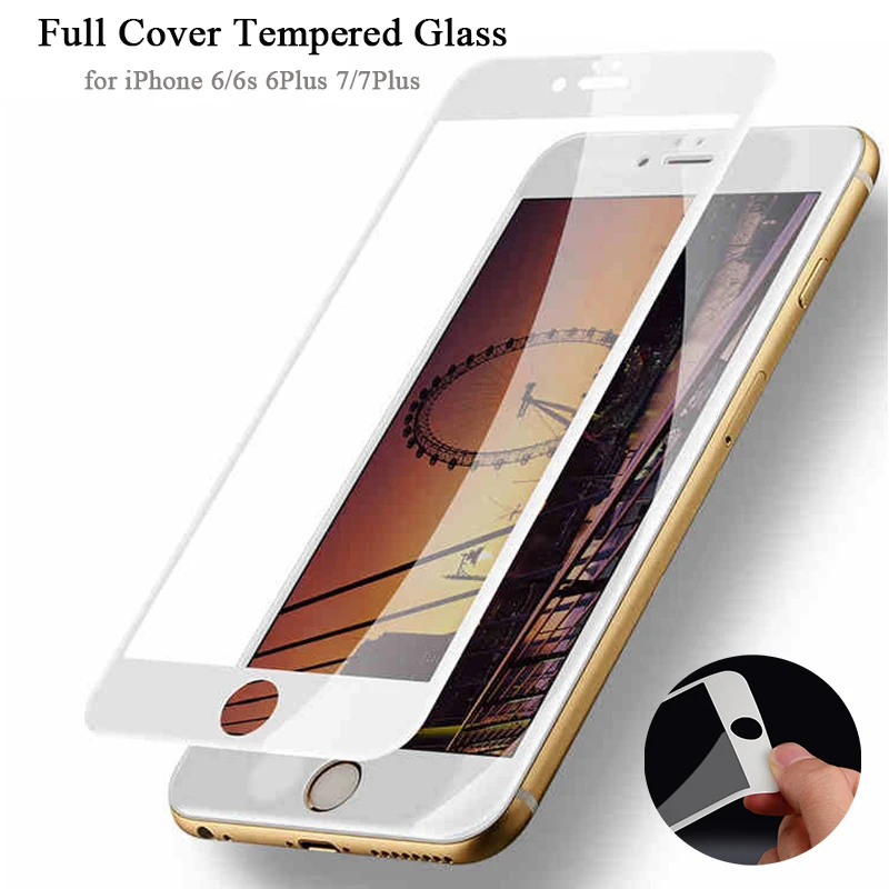 GonoRack 3D полное покрытие закаленное стекло для iPhone 8 7 6 6s 5S SE Защита экрана Apple Plus
