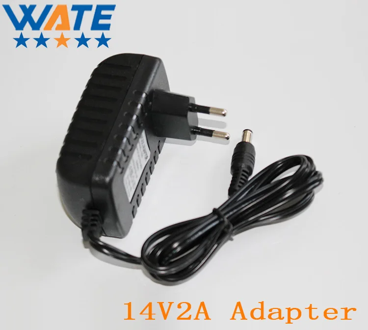 14V2A AC 100 V 240 адаптер преобразователя DC 14 2A 2000mA блок питания ЕС вилка 5 мм x 2 1 для