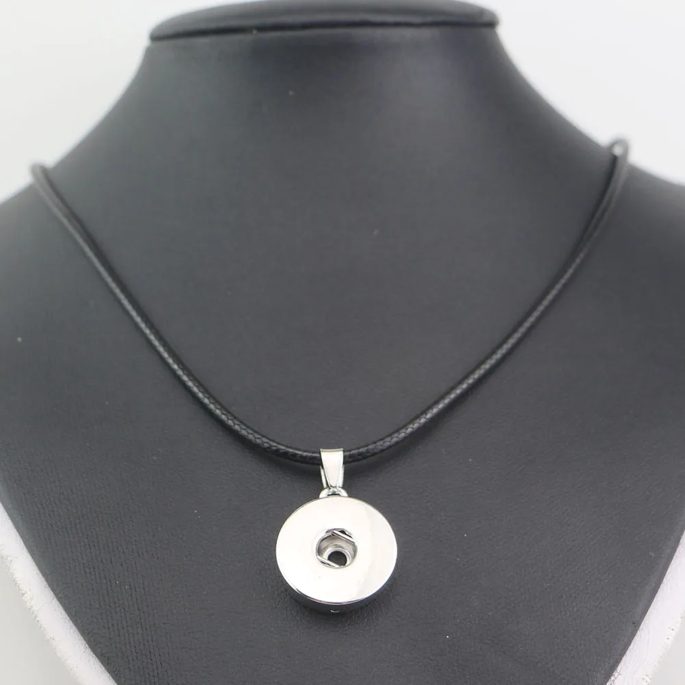 1 шт. массивное Ожерелье сделай сам стразы Черная веревка из искусственной кожи 18