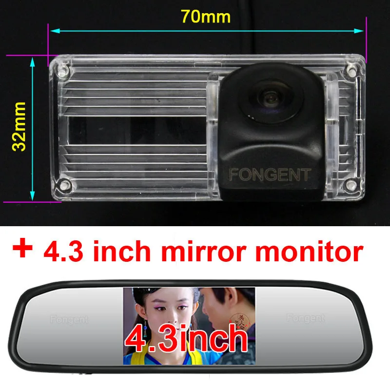 Y8002-H1-43 Для Toyota land Cruiser 200 LC200 2013 2012 2011 2010 2009 2008 2007 2006 2005 автомобиля обратная парковочная камера заднего вида монитор - Название цвета: Y8002-H1-43