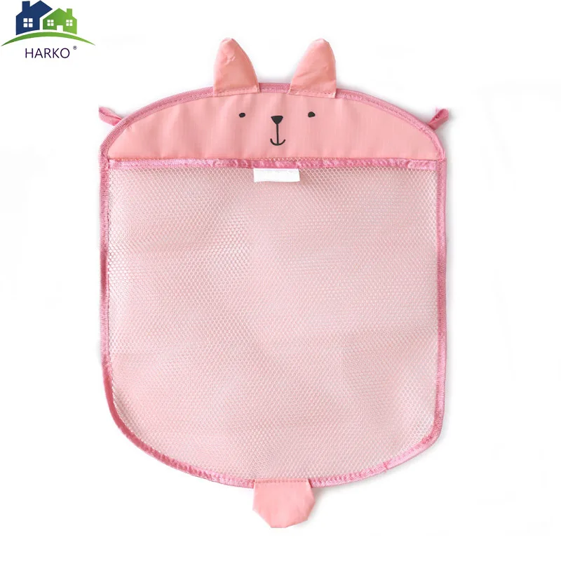 

Baby bathroom mesh bag Sucker Design for bath toys bag kids basket cartoon animal shapes cloth sand toys storage Net Bag