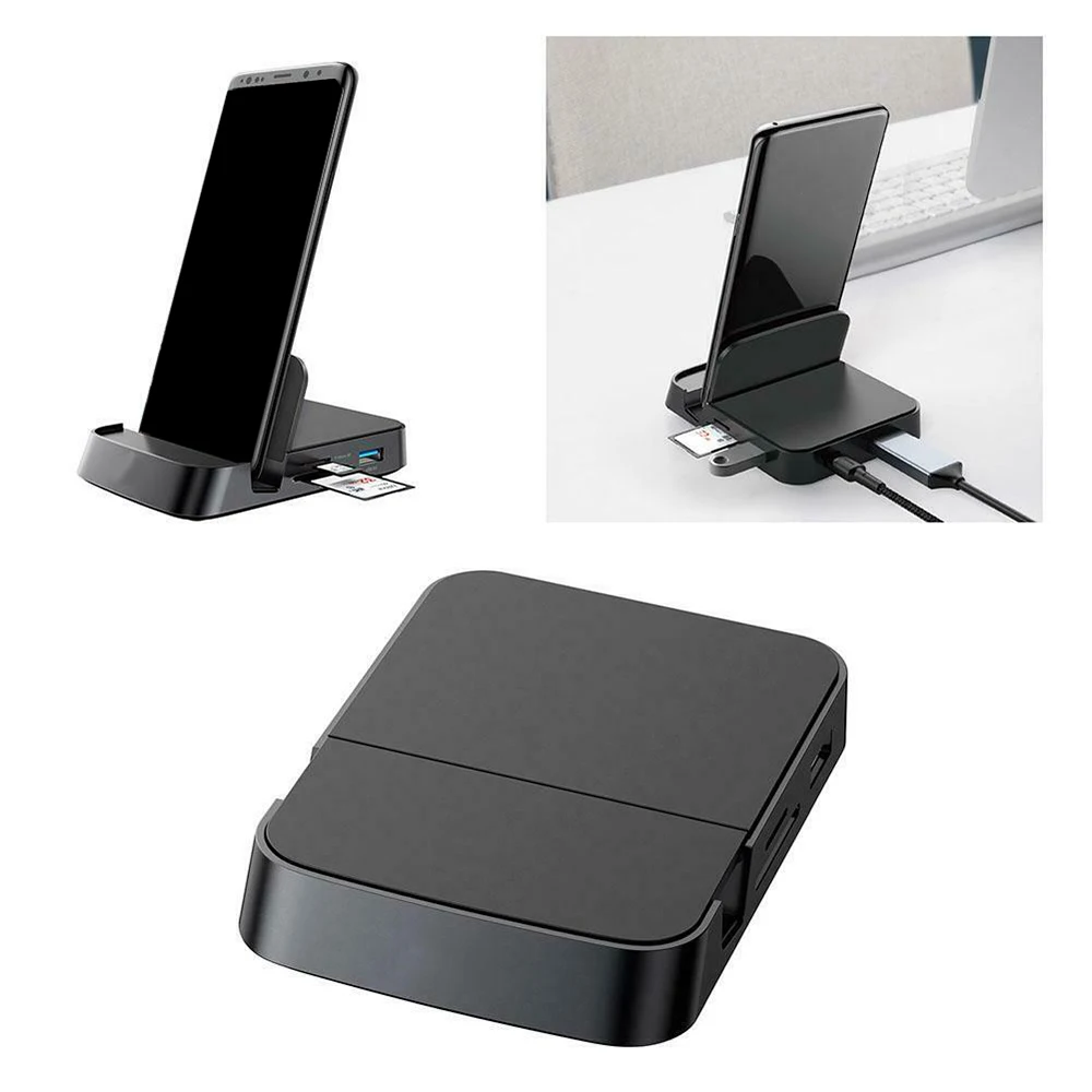 7 in 1 Adapter Kit USB Charger Type C HUB Docking Station Phone Stand to For HUAWEI Xiaomi Samsung LG Mobile | Электроника