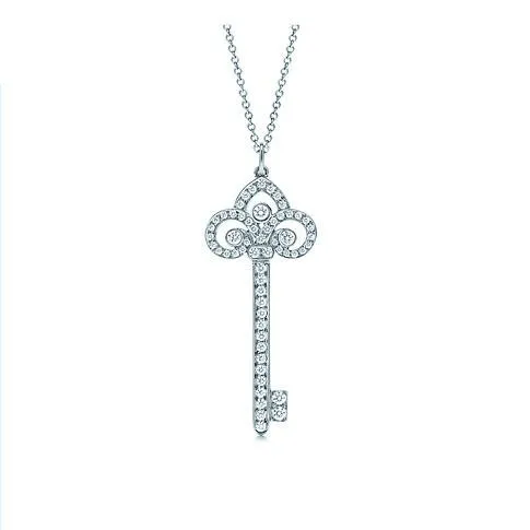 Excellent Fabulous Key Shape Promise Love Engagement Pendant Necklace Statement jewelry For Bridal | Украшения и аксессуары