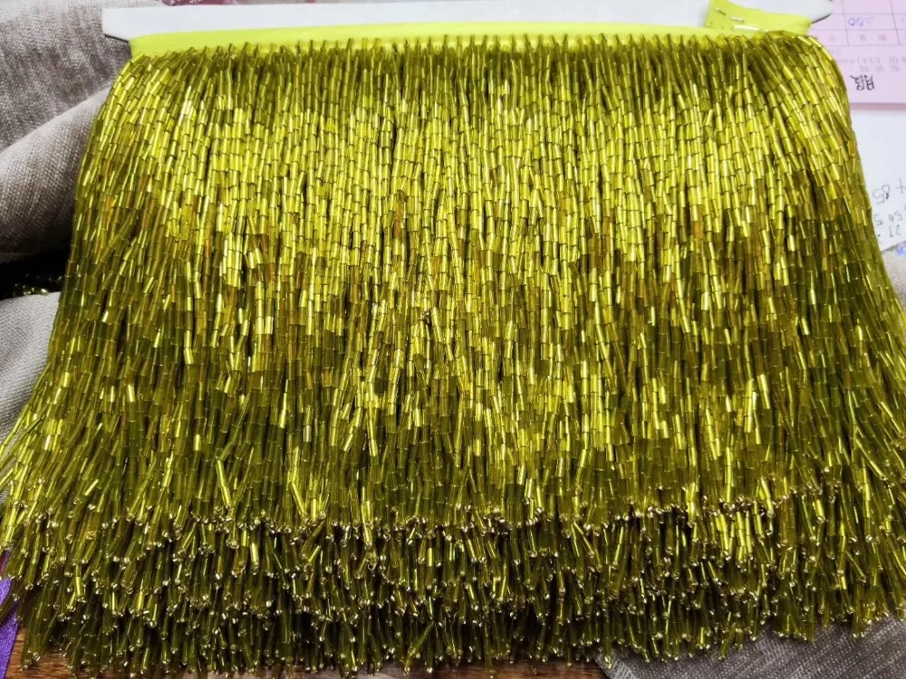 11 видов цветов хит продаж Серебряная лента с бисером и бахромой отделка