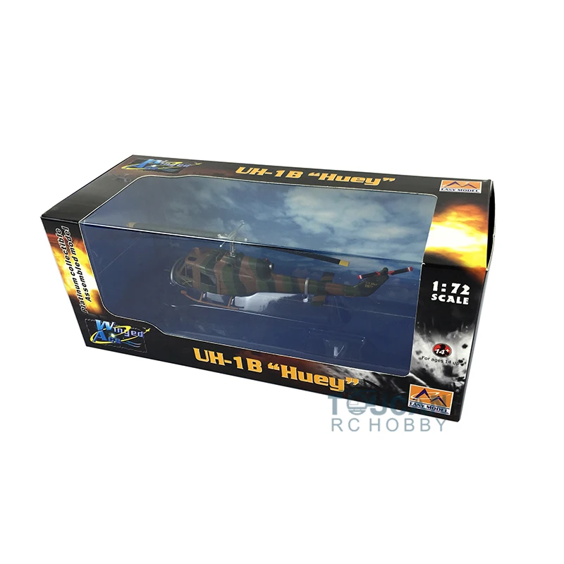 Easy Model 36910 1/72 U.S. Армия HU 1B вертолет кирпич красный самолёт Готовая модель TH07510