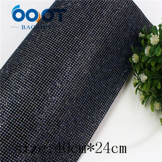 OOOT BAORJCT I-19516-1219, размер 40 см* 24 см, 1 шт., многоцветный горячий сверлильный Блестящий Блестки, DIY головной убор, украшение для свадебной вечеринки - Цвет: I-19516-1223