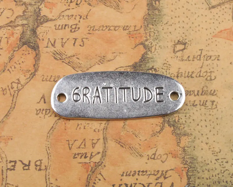 Звенья соединителя благодарности из металла серебристого цвета 40x15 мм A5361 20