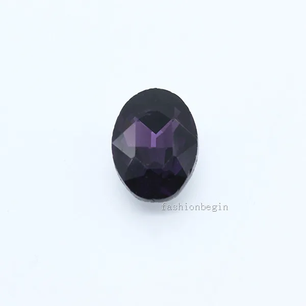 violet 12p 20x30 мм Овальный цвет с заостренным фольгированным дном назад большой стеклянный модный камень граненые хрустальные стразы Драгоценности детская игрушка счетчик дисплей драгоценный камень - Цвет: violet