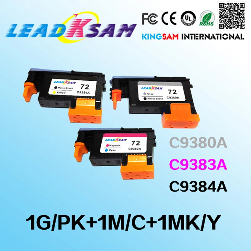 3x C9380A C9383 C9384A 72 печатающей головки совместимы для hp72 Designjet 2300 T610 T620 T770 T790 T1100 T1120 T1200
