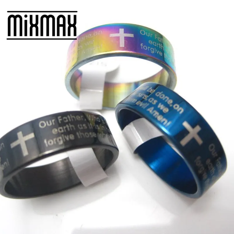 Молитвенные библейские кольца 30 шт. большие размеры английские молитвенные