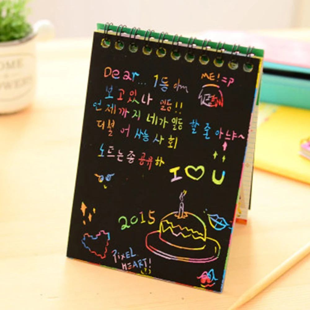 Черная картонная доска для рисования царапин 1 шт. | Дом и сад