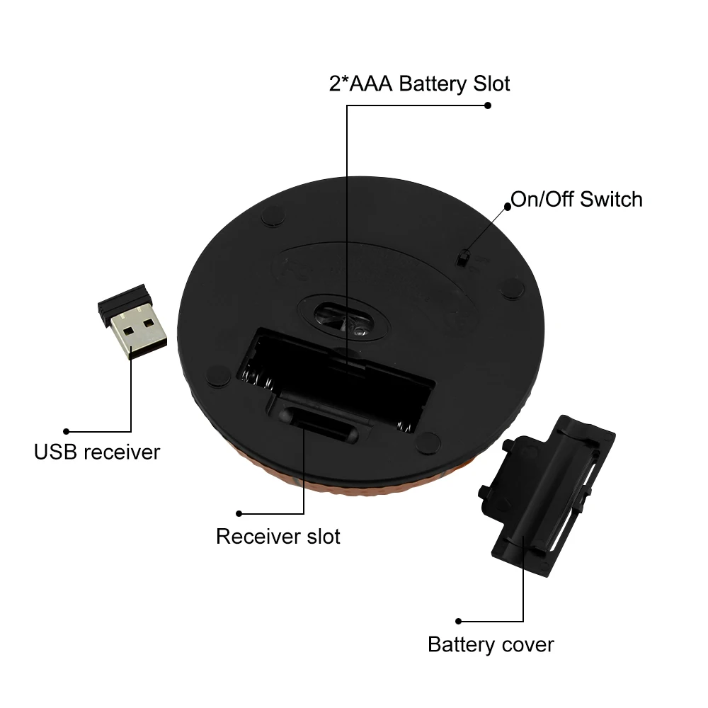 CHYI Беспроводной Мышь USB мини баскетбольная площадка Форма Творческий Опти