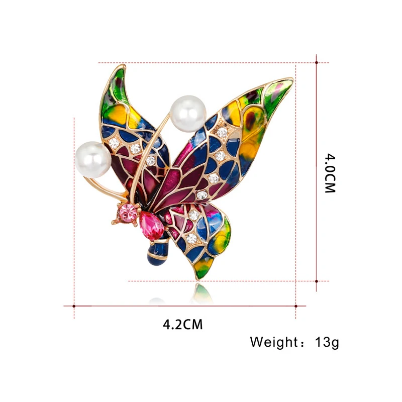 Новая брошь в стиле ретро с бабочкой модная брошь-насекомое значок специалиста