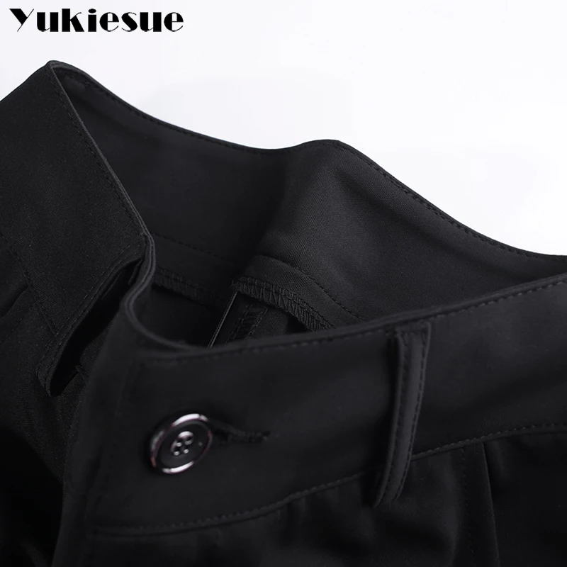 Широкие брюки Капри женские 2018 летние с высокой талией свободные Формальные