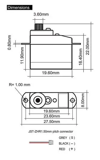 XK K130 2 4G Запчасти для радиоуправляемого вертолета Refit upgrade D03018MG mini metal gear servo