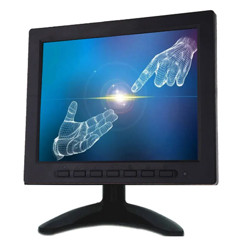 8-дюймовый цветной жк-монитор для видеонаблюдения TFT монитор VGA BNC AV вход пк CCTV