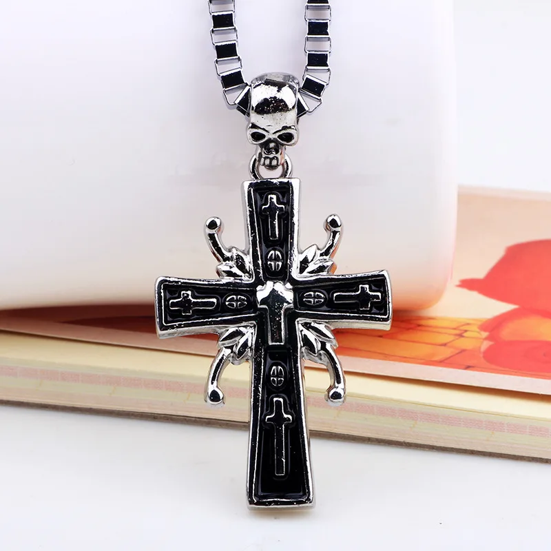 Новейшее винтажное титановое стальное панк ожерелье с пауком Тотем для мужчин