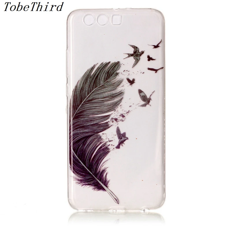 TobeThird For Huawei P10 Plus Case Soft Colorful Pattern Transparent TPU Back Cover Ascend |