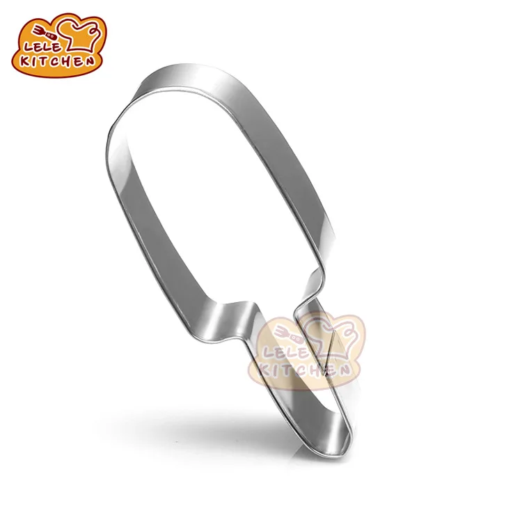 1 шт. милая форма для мороженого в форме сердца металлическая печенья из