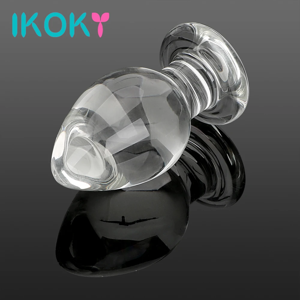 IKOKY большая стеклянная ягодица эротические секс-игрушки для мужчин массажер