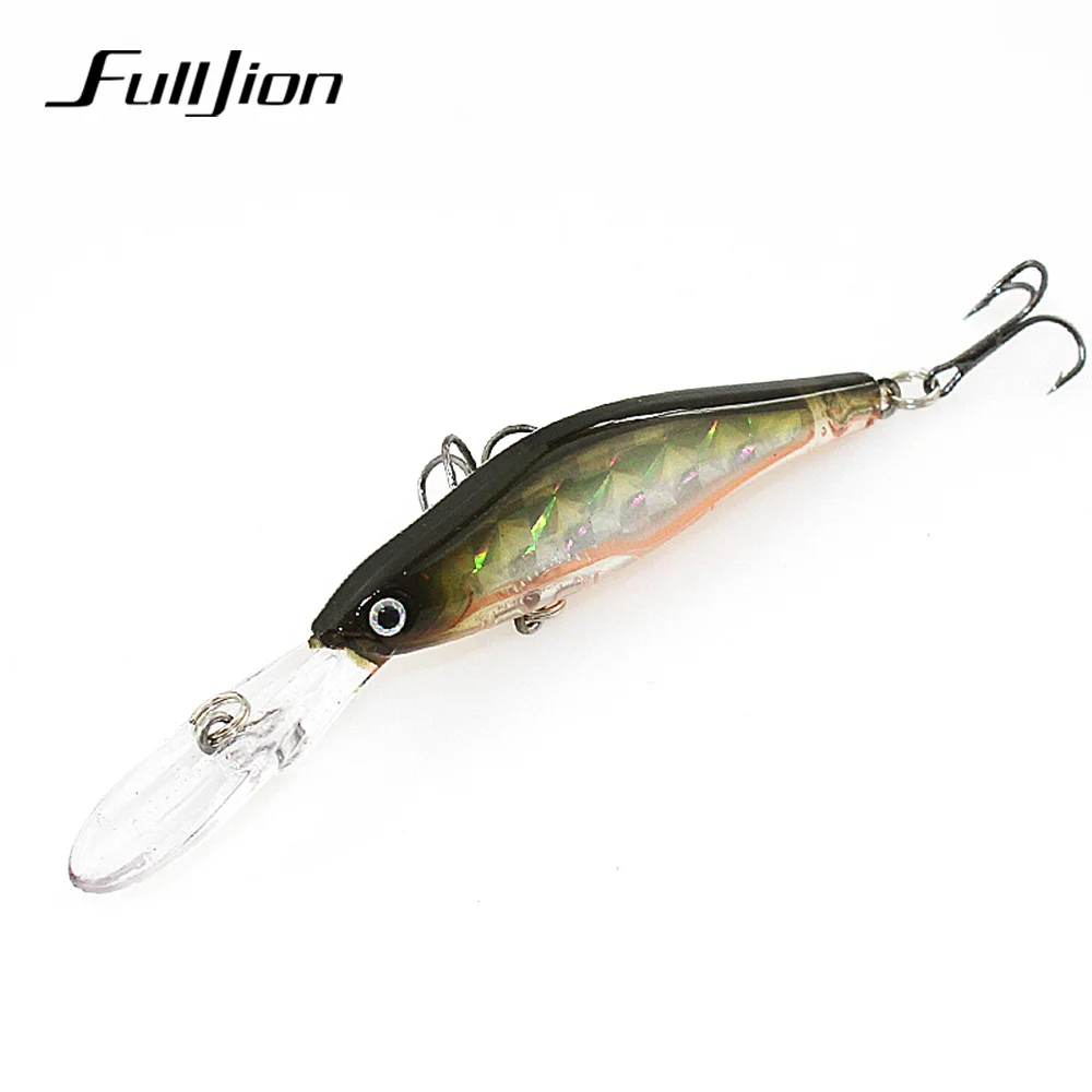 Fulljion Minnow тонущие рыболовные наживки лазерный светоотражающий твердый Воблер для