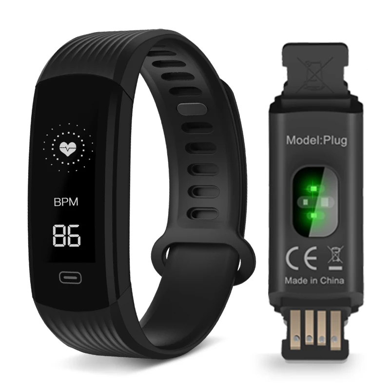 [Скидка черного цвета] Zeblaze Plug Smartwatch в реальном времени монитор сердечного ритма