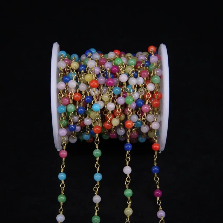 Разноцветные малайские яшмы 4 мм размеры разные цвета вокруг бусин обернутая