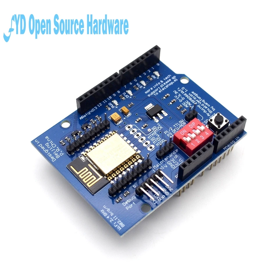 Трехмерная Плата расширения для arduino UNO R3 ESP8266|uno r3|arduino esp8266 esp-12earduino board wifi |