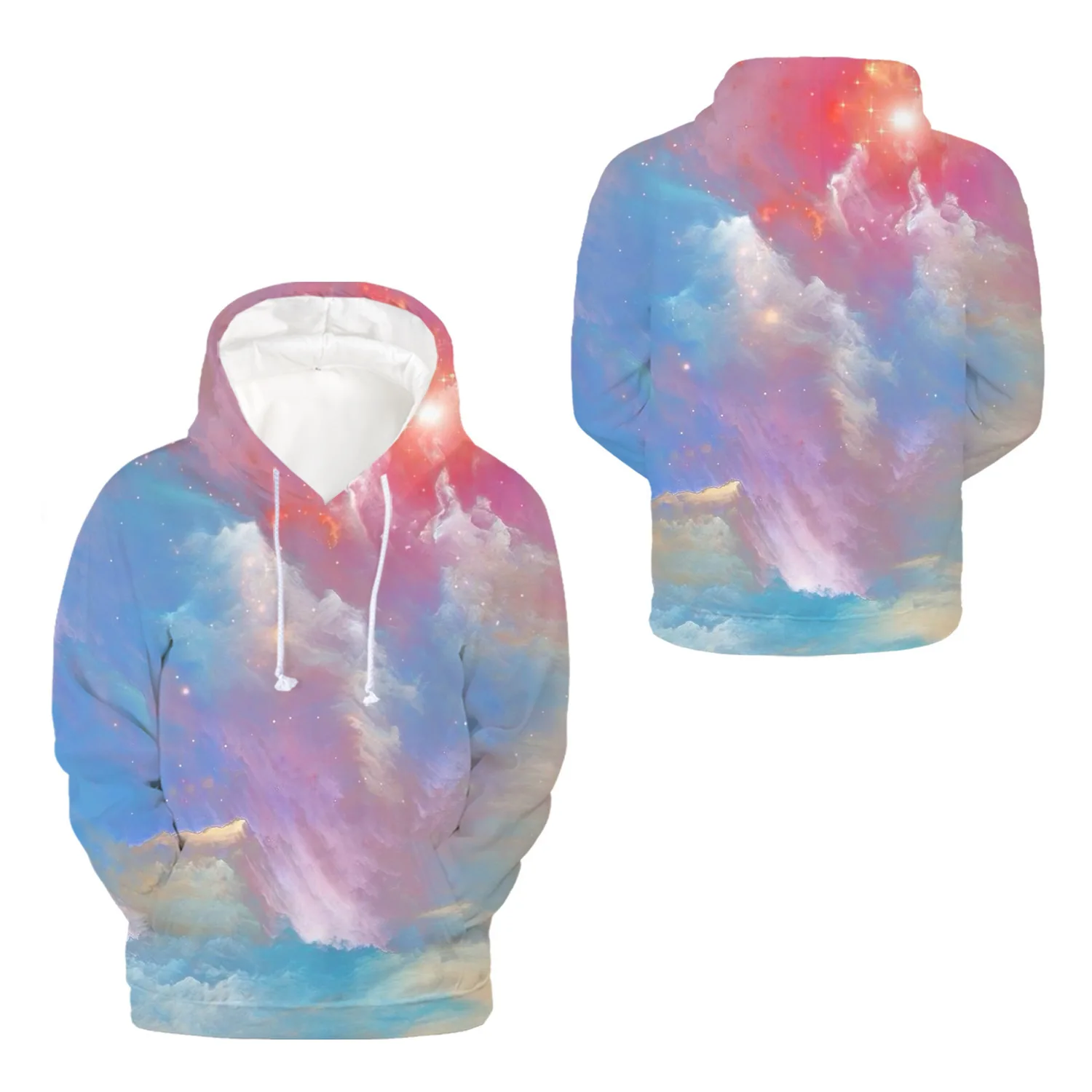2019 модная одежда мечта звездное небо для женщин с капюшоном и рисунком в виде