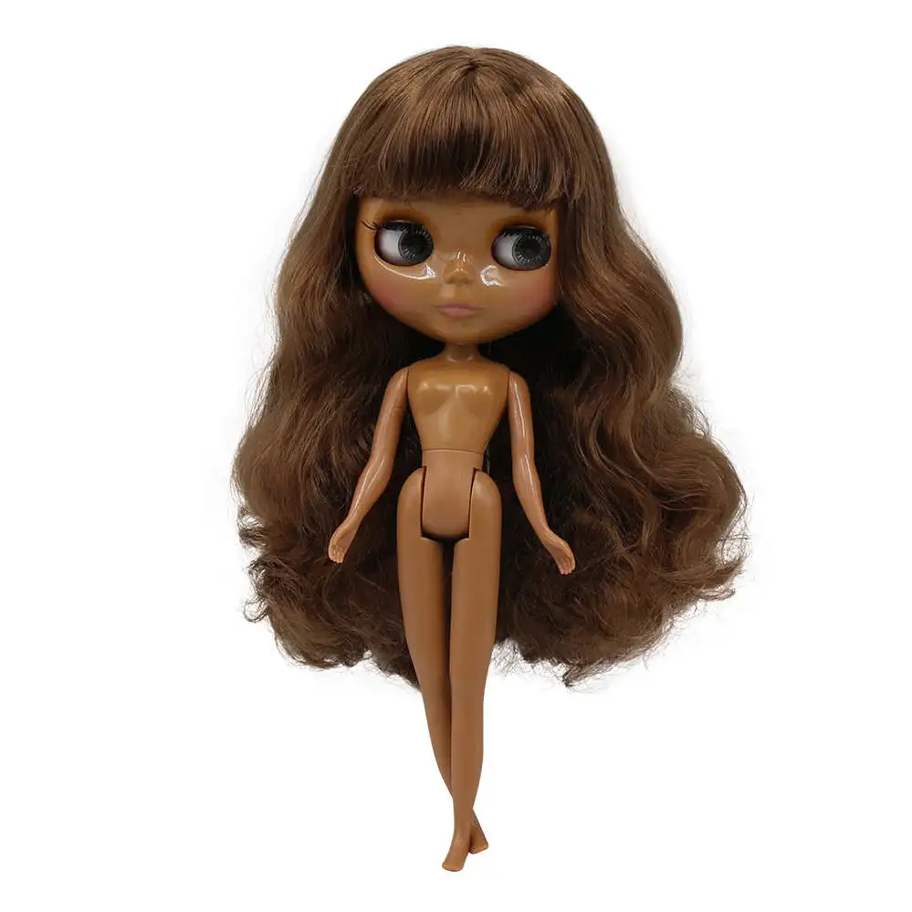 Золотой Ледяная фабрика Blyth кукла шарнир тело DIY обнаженные игрушки BJD модные куклы девушка подарок новое специальное предложение на продажу с ручной набор A& B - Цвет: Золотой