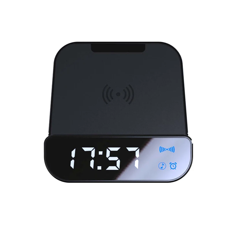

Новый Популярный многофункциональный внешний аккумулятор Bluetooth громкоговоритель будильник Беспроводное зарядное устройство